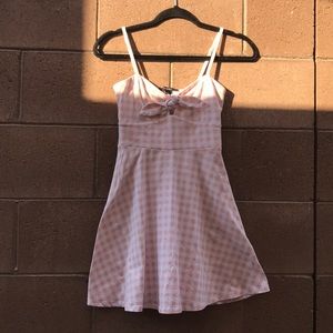 Pink plaid dress